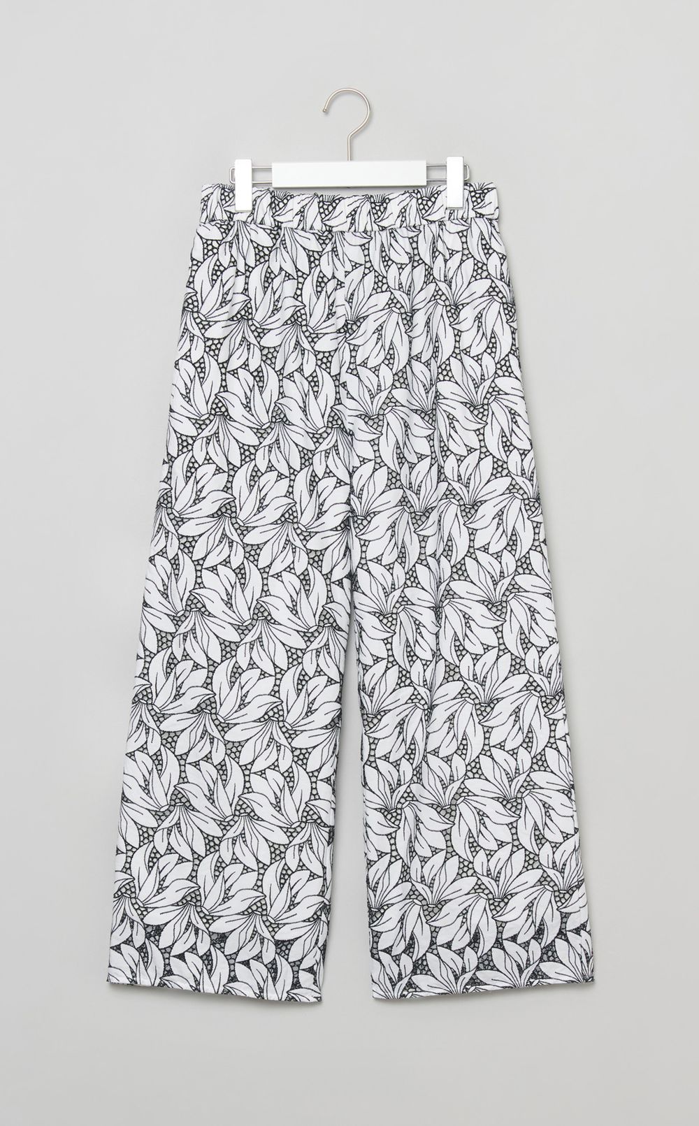 フラワー刺繍イージーパンツ