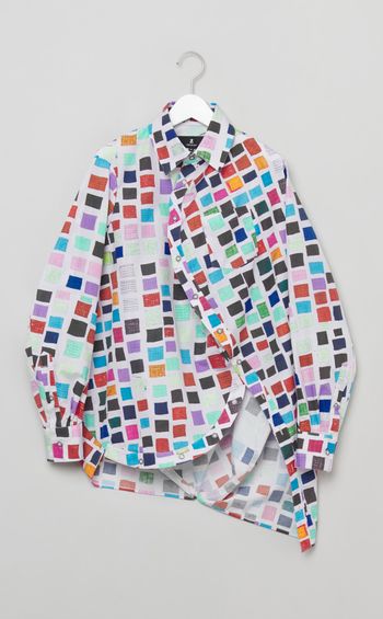 ヘラルボニープリントボールシャツ