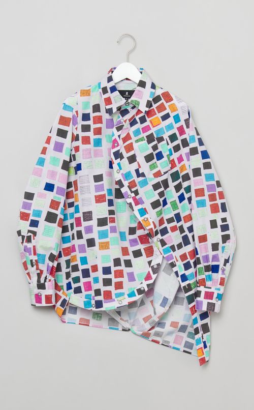 ヘラルボニープリントボールシャツ