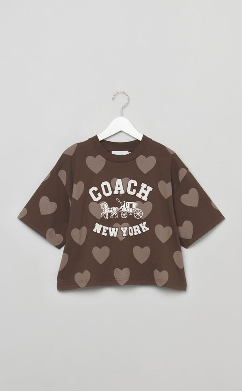 ハートプリン卜ロゴカットソー