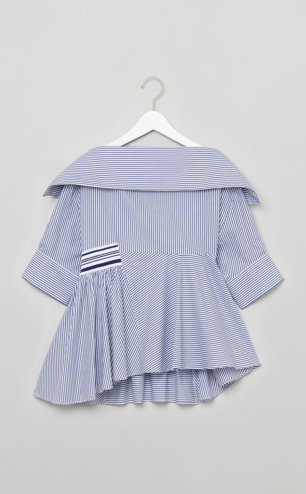 2wayフロントストライプブラウス