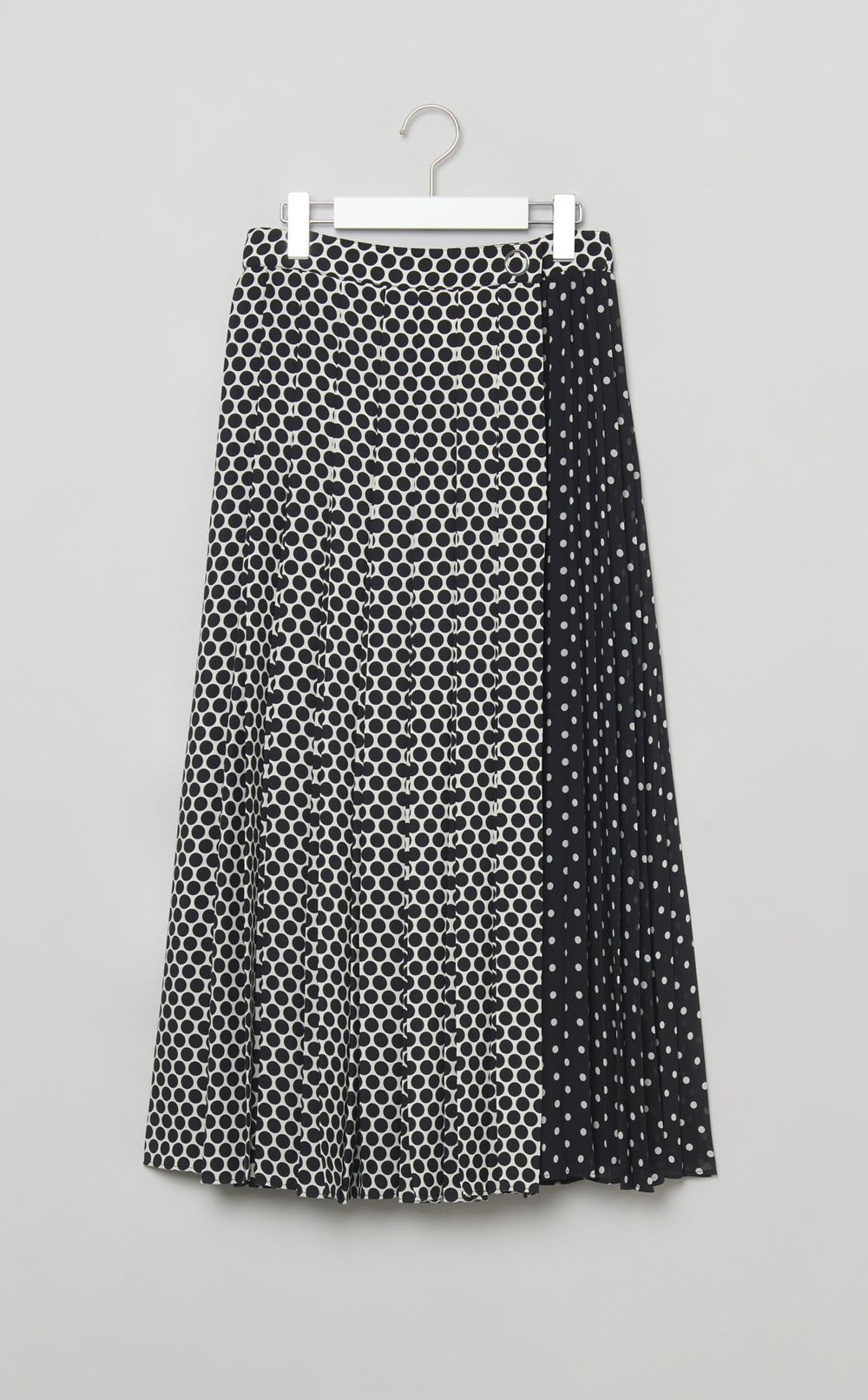 ドットプリントロングスカート