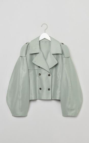 シアーショートトレンチジャケット