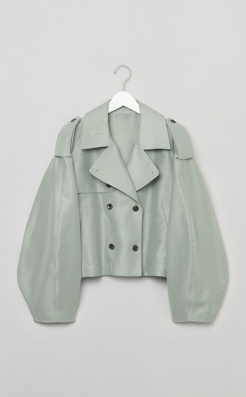 シアーショートトレンチジャケット