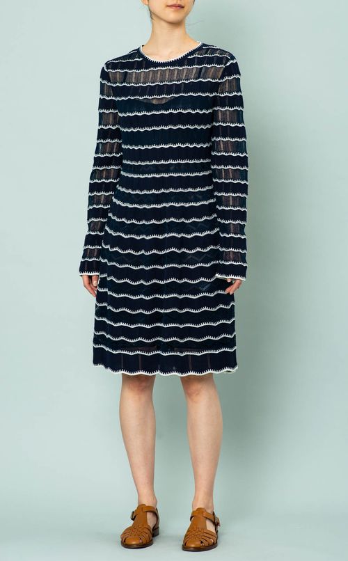 かぎ針編みニットワンピース