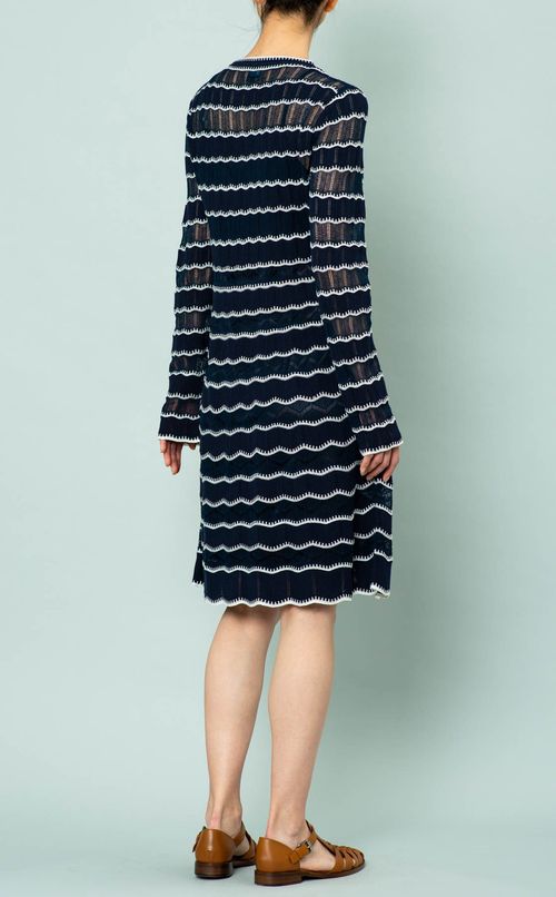 かぎ針編みニットワンピース