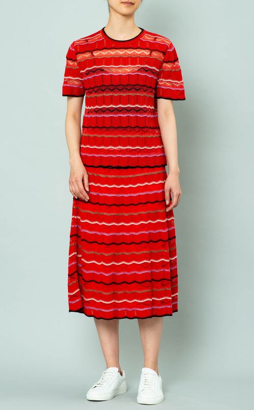 かぎ針編みニットスカート