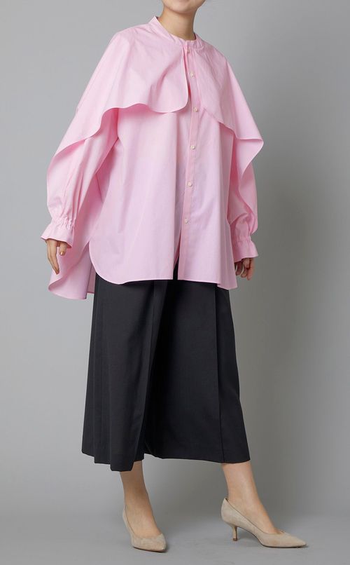 フレアスリーブオーバーシャツ