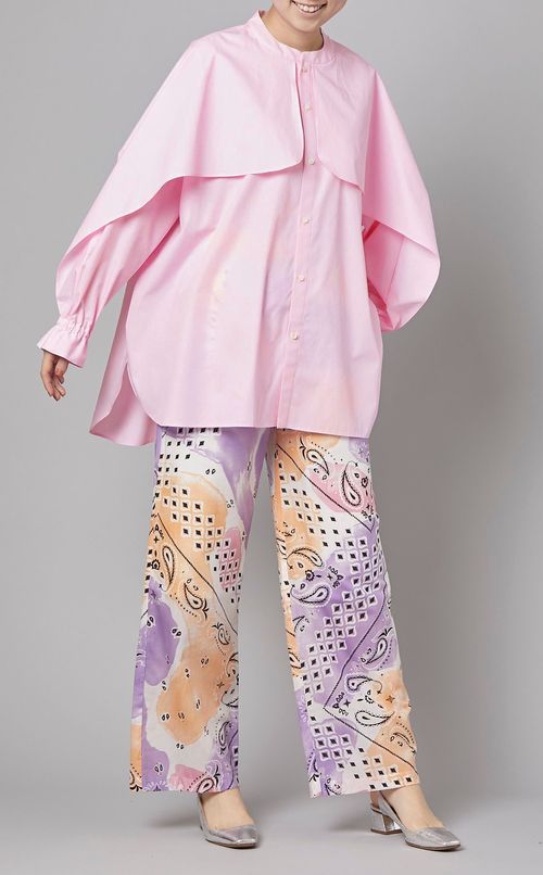 フレアスリーブオーバーシャツ