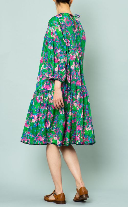 フラワープリントワンピース