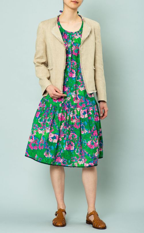 フラワープリントワンピース