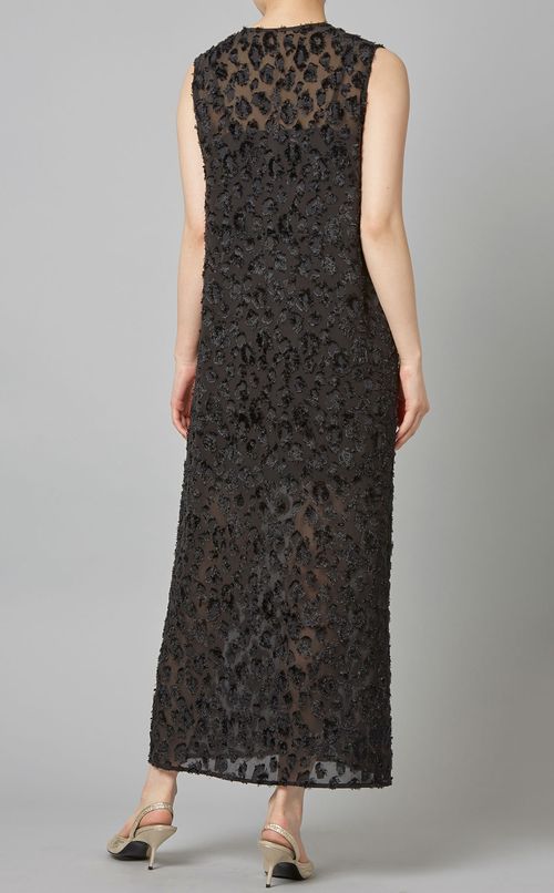 カットジャガードノースリーブワンピース