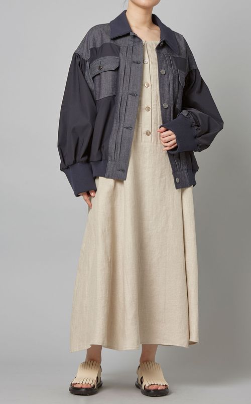 デニムコンビブルゾン