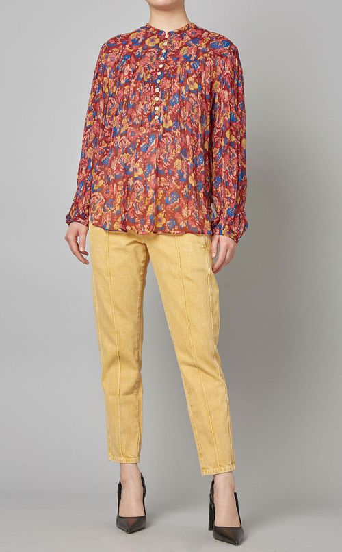 ローウエストデニムパンツ