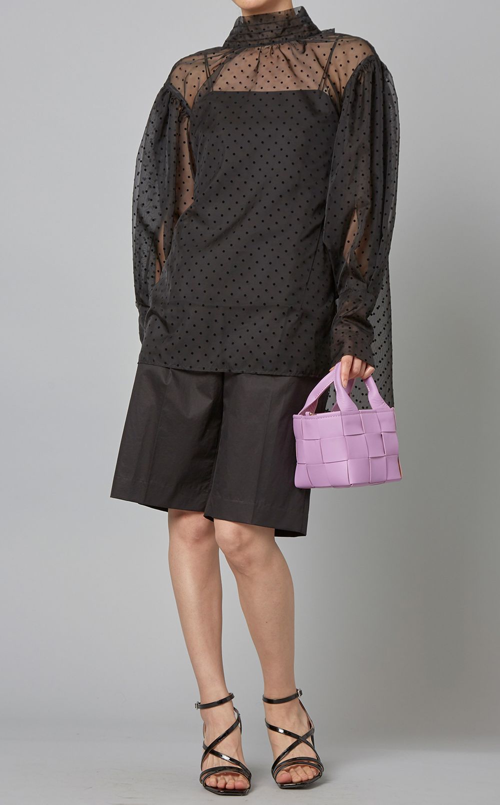 2wayレザーバケットバッグ