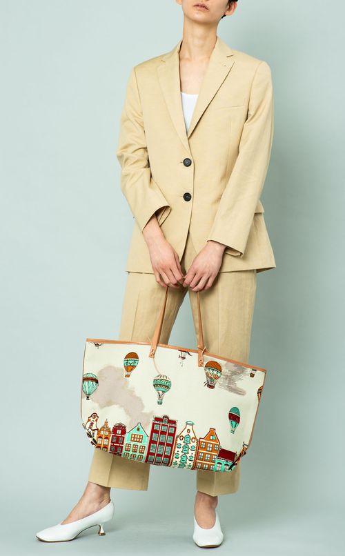 コットンリネンクロップドパンツ