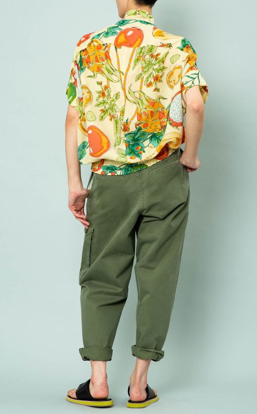 ウエストシャーリングブラウス