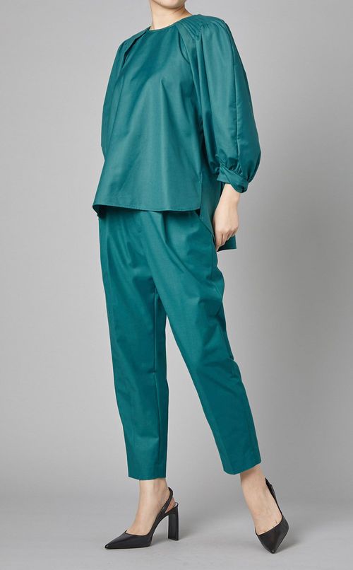 ハイウェストテーパードパンツ