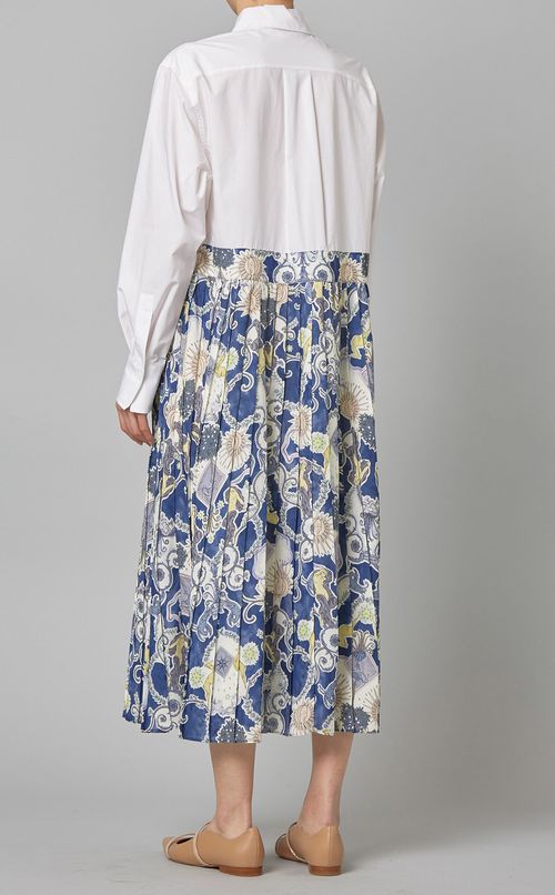 プリントロングシャツワンピース