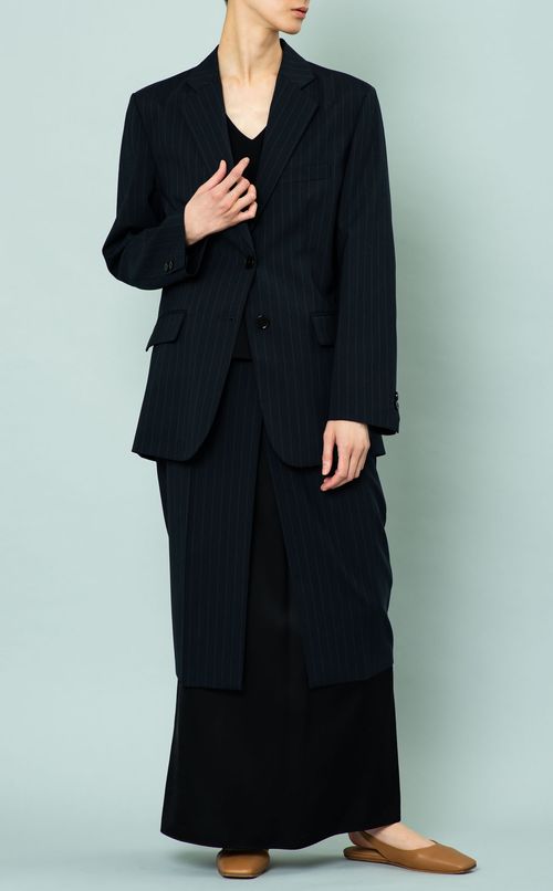 バックスカーフノースリーブブラウス