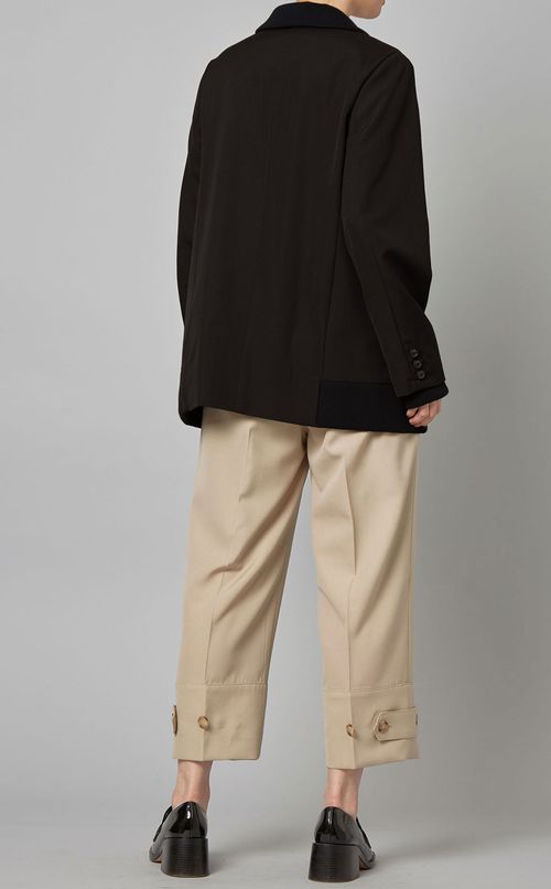 リブ使いダブルジャケット