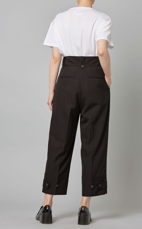 裾フラップパンツ