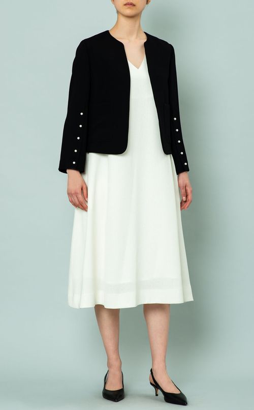 パール付ノーカラージャケット