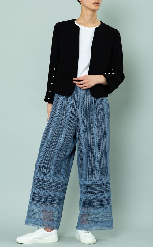 レースワイドパンツ