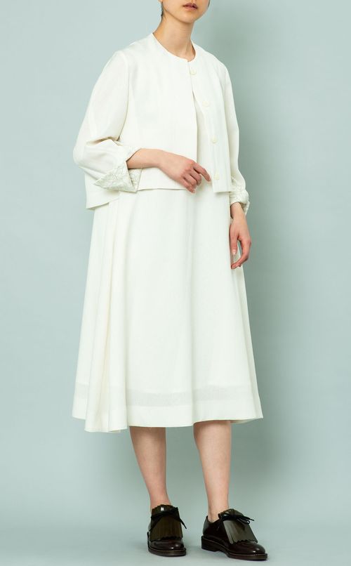 カフスレースノーカラージャケット