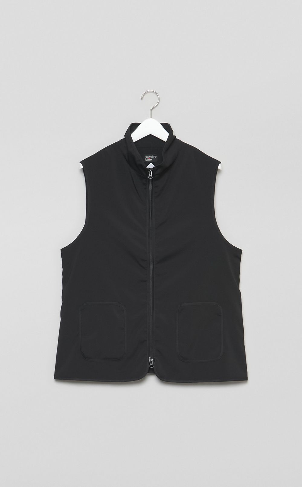 ポプリンジップアップベスト