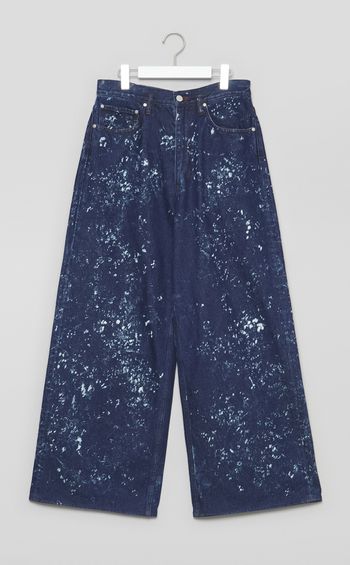 ブリーチドストレートデニムパンツ