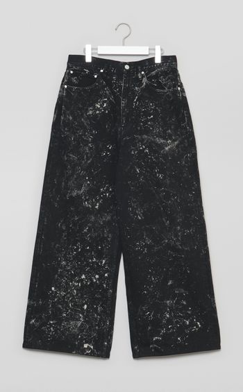 ブリーチドストレートデニムパンツ