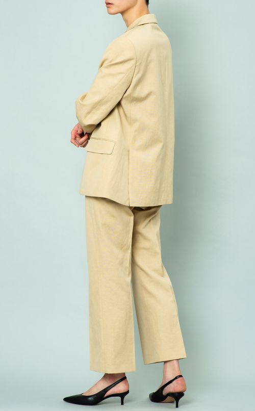 コットンリネンテーラードジャケット