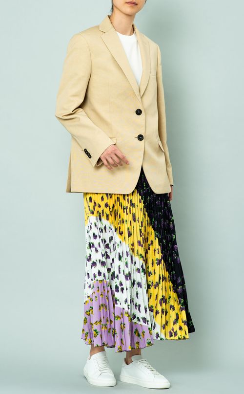 ブドウ柄イージープリーツスカート