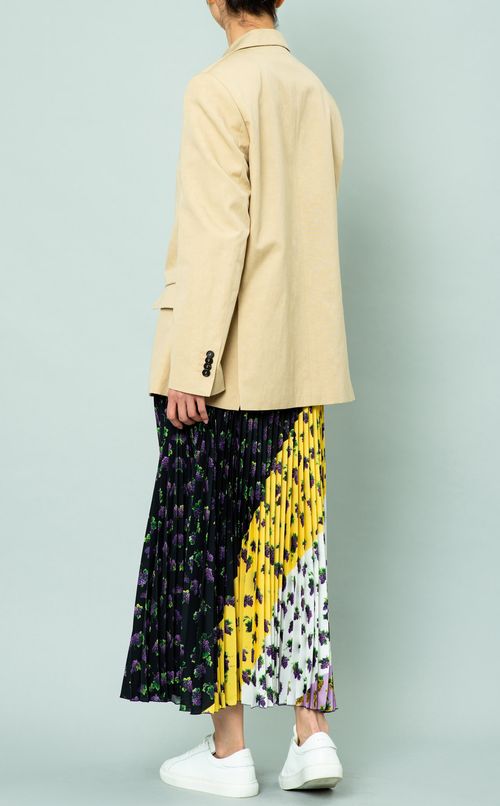 ブドウ柄イージープリーツスカート