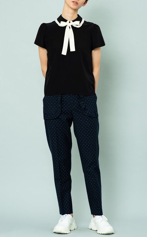 ドットテーパードパンツ