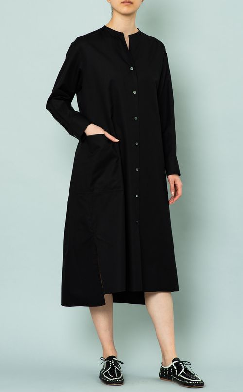 ベルト付シャツワンピース