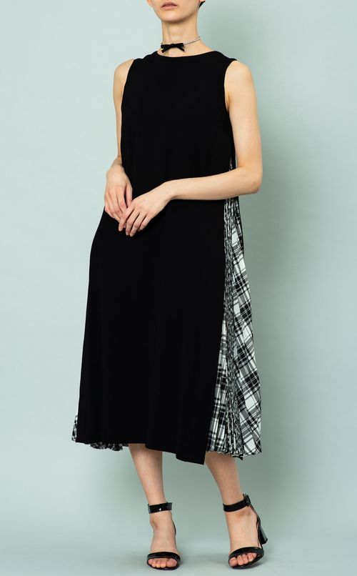 サイドプリーツAラインワンピース