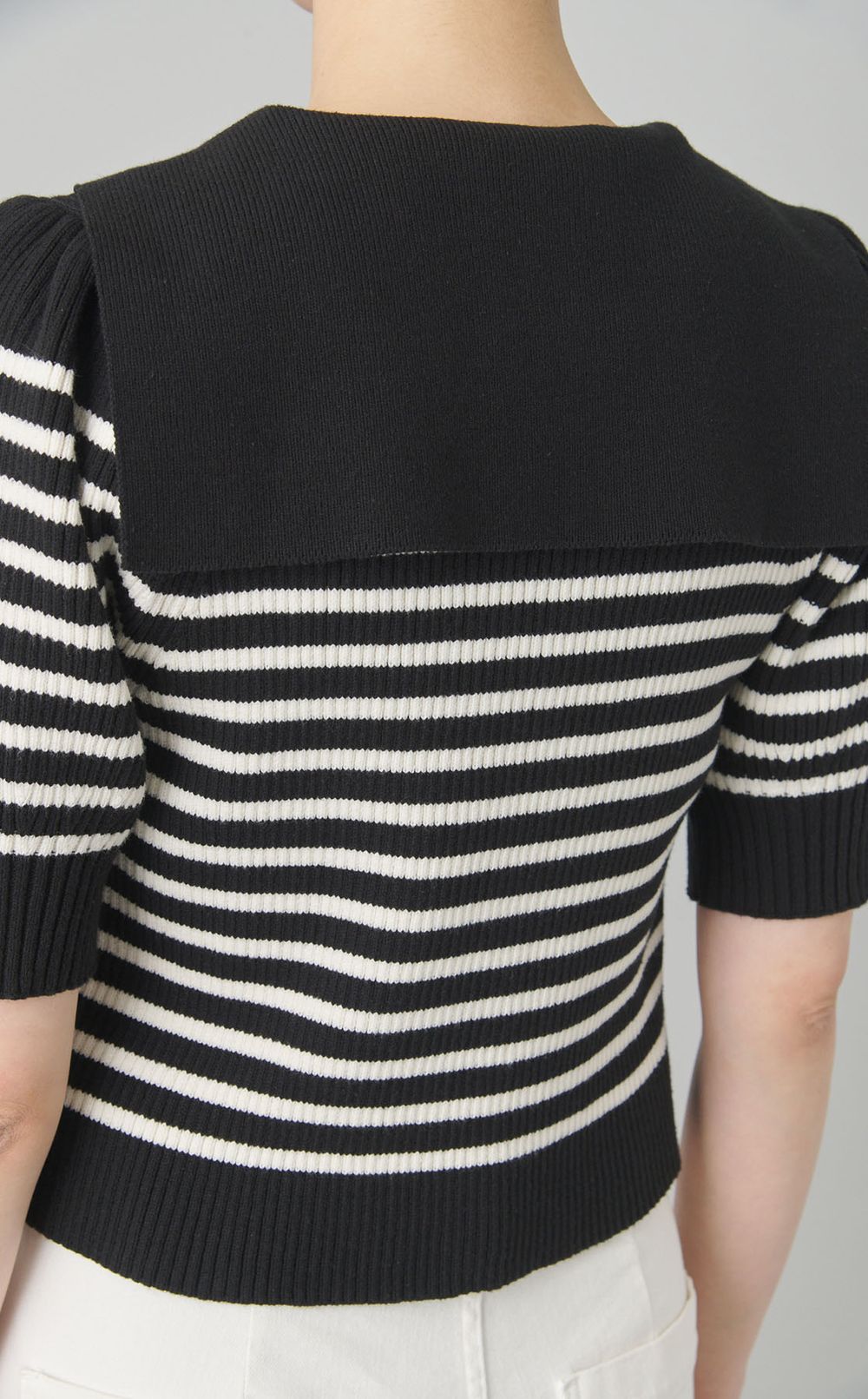 セーラーカラーニットプルオーバー