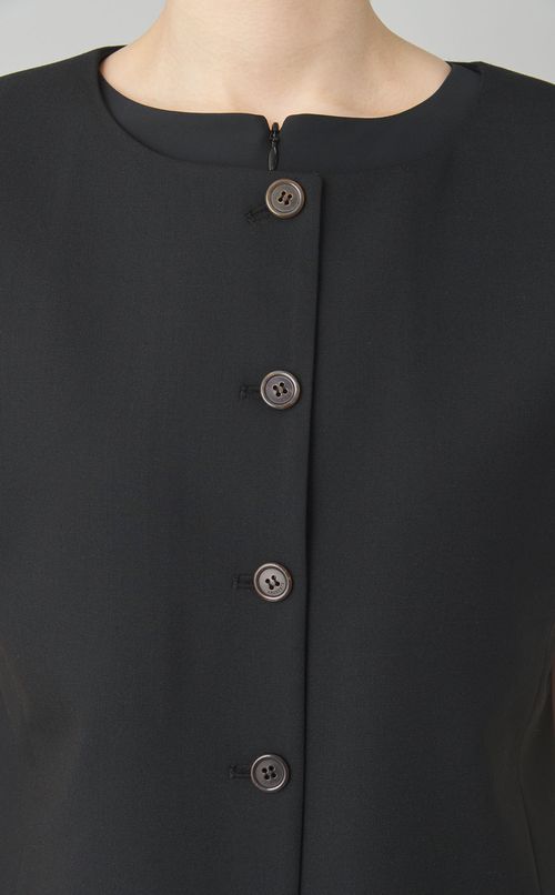 オーバーサイズフロントボタンベスト