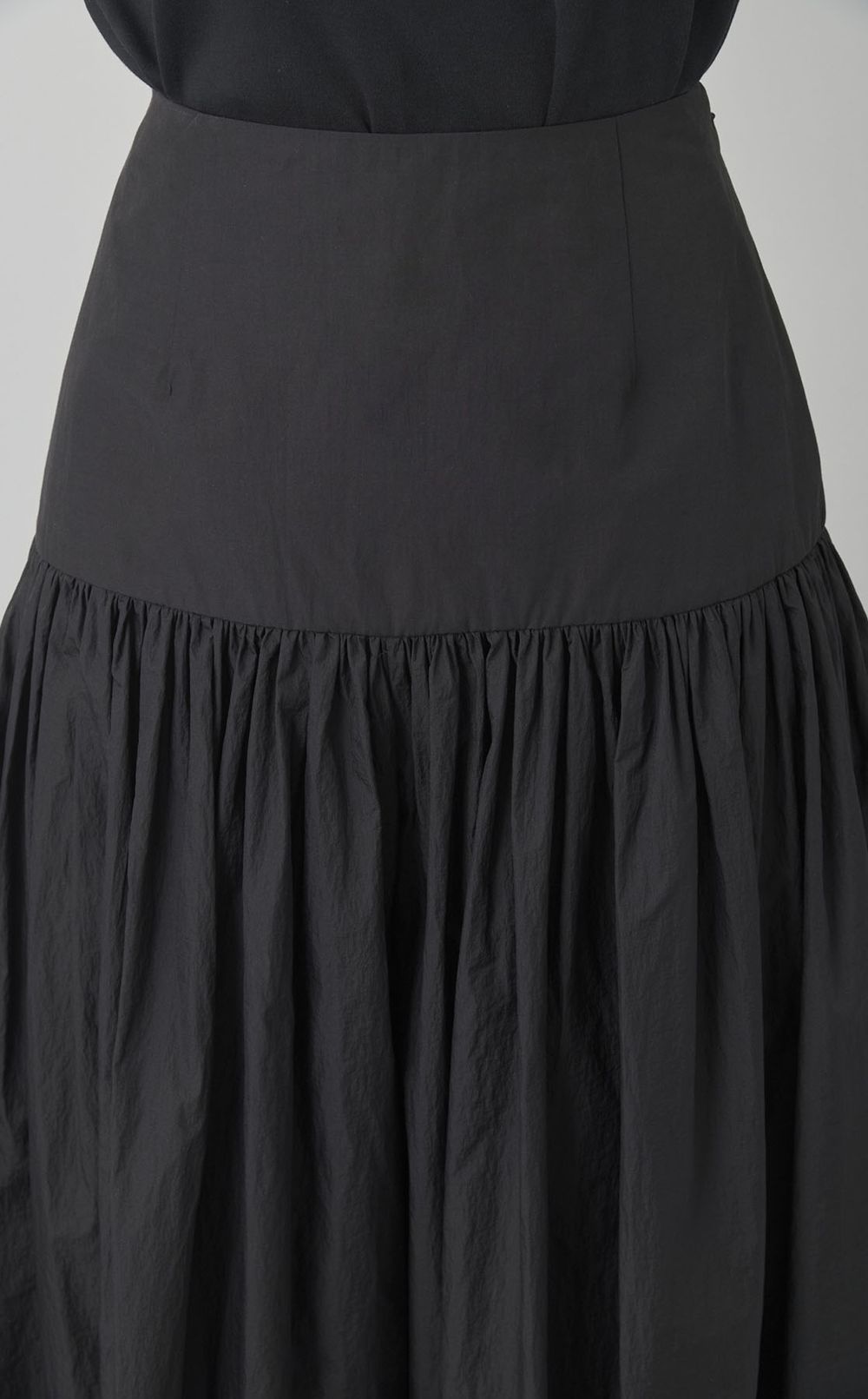 シャーリングキュロットパンツ