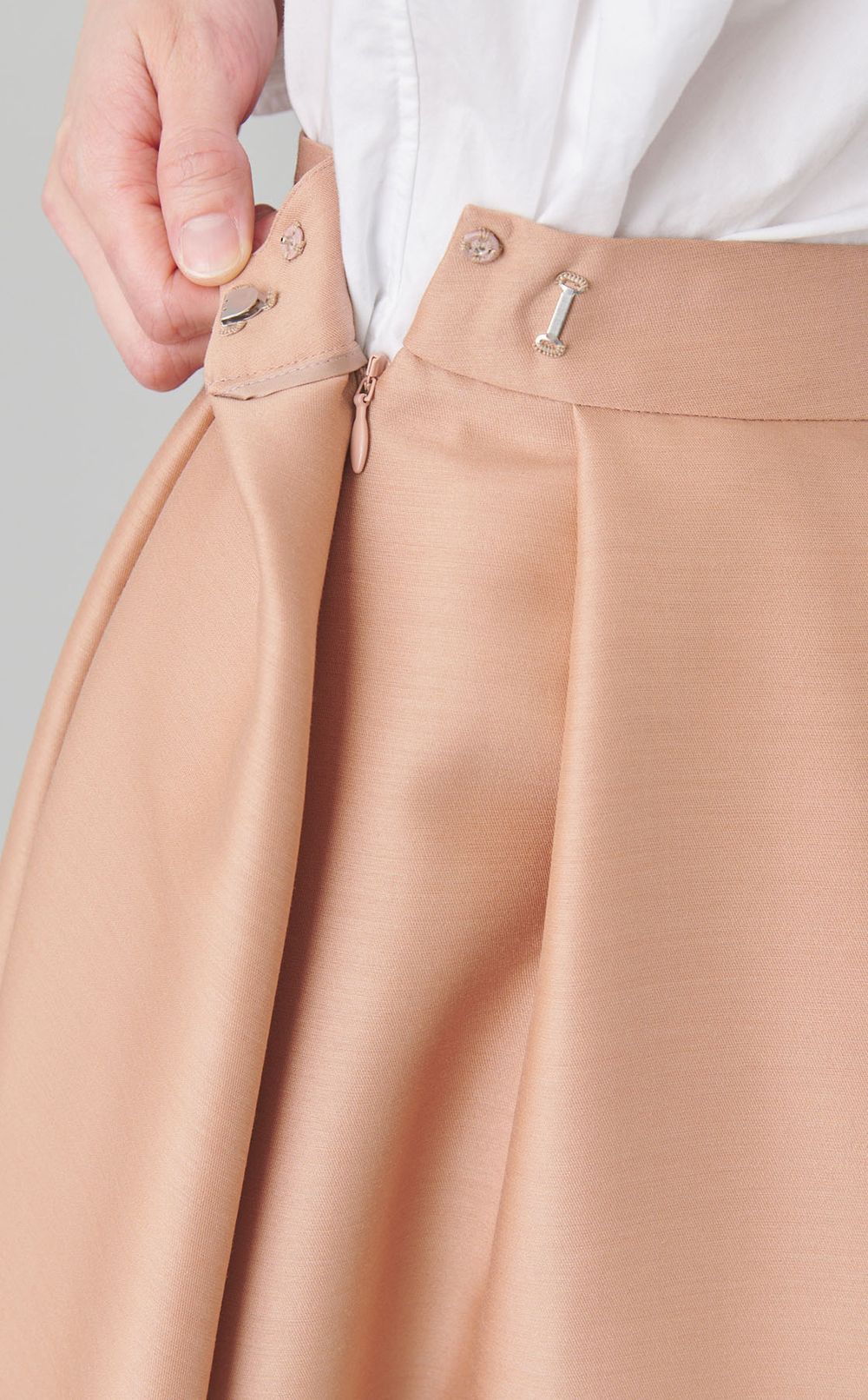 シルクウールフレアスカート