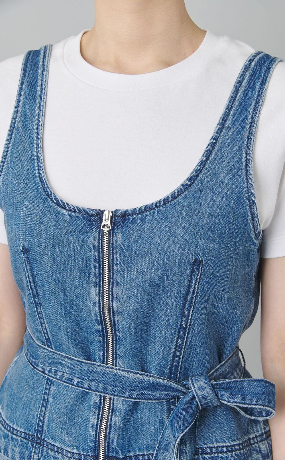 ライトデニム2wayノースリーブトップス
