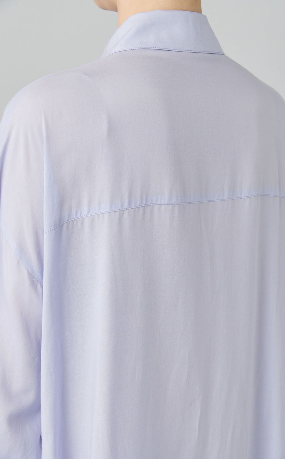 ヘムフレアシャツワンピース