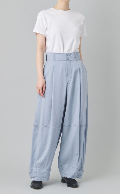 ステッチデザインバレルパンツ