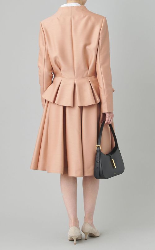 シルクウールペプラムジャケット