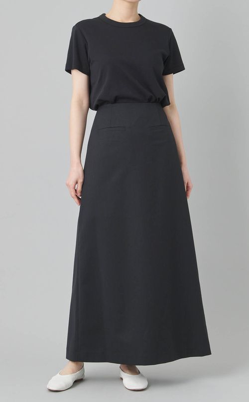 ストライプ Iラインロングスカート