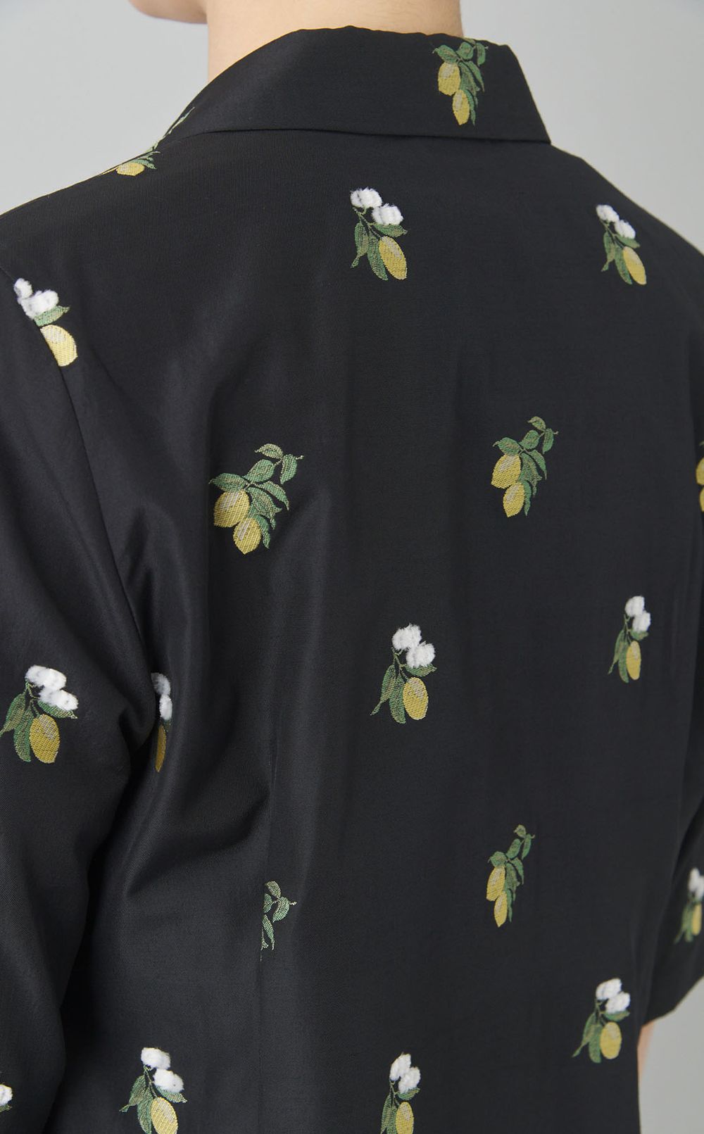 レモンジャガード開襟シャツ