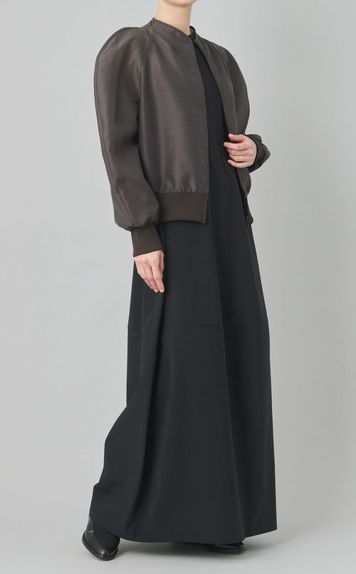 モックネックオーガンジージャンパー