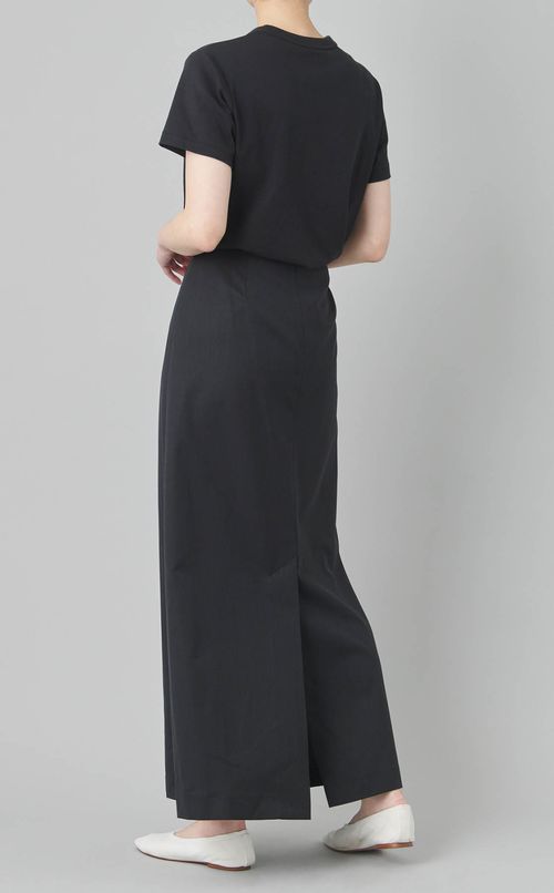 ストライプ Iラインロングスカート